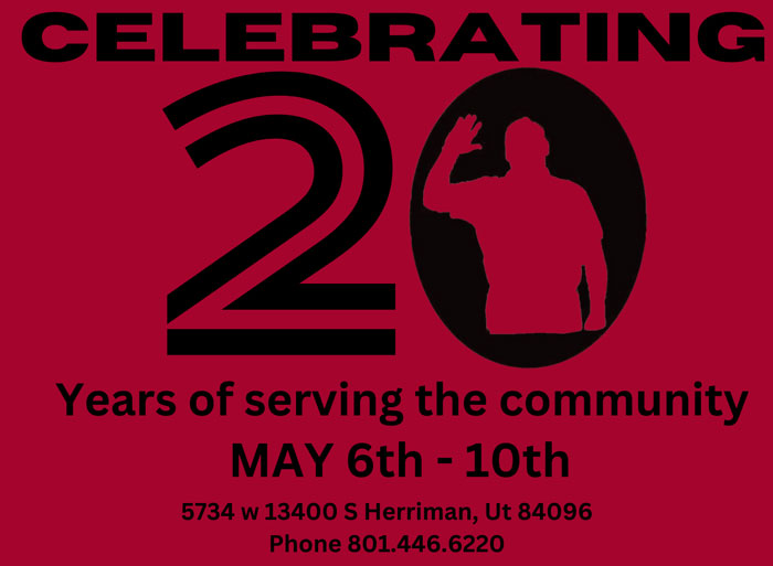 Cropped flyer "Celebrating 20 Years"